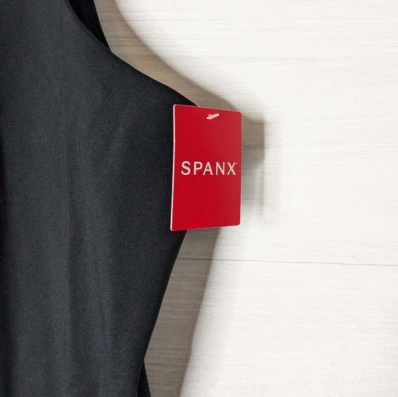 Spanx The Get Moving Square Neck Dress NWT Black XL - Picture 8 of 12